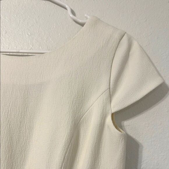 Dress the Population Livia Ivory Fit and Flare Dress Womens Small Wedding Bride - Picture 4 of 16